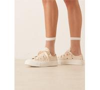 Converse - Chuck 70 Ox - Sneakers stringate in pizzo beige con lacci a nastro-Bianco 39