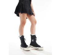Converse - Chuck 70 Plus X Hi - Stivaletti neri in pelle-Nero Womens 9.5