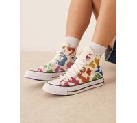 Converse - Chuck 70 Pride Hi - Sneakers alte multicolore leopardate-Bianco 36.5
