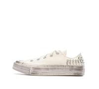 Converse Chuck 70 - Scarpe da ginnastica in tessuto con borchie Distrace Lw, Bianco e argento., 9 Women/7 Men