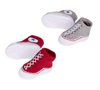 Converse CHUCK INFANT TODDLER BOOTIE 0-6 MESI Rosso Red/Grey G59