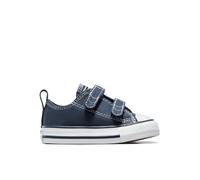 Converse Chuck Taylor All Star 2V Tdlr/yth Scarpa Low Top, Cotone da Bambini in Indigo, Taglia 26 Athletic navy/Bianco