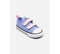 Converse Chuck Taylor all Star Bambina A15904C Lilla con Pois (Very Peri/New Found Bloom),Doppio Strappo (Lilla, Sistema Taglie Calzature EU, Bambino Piccolo (2-5 Anni), Numero, Media, 25)