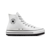 Converse Chuck Taylor All Star City Trek Scarpa High Top, Cotone da Uomo in Bianco, Taglia 45 Bianco/Nero/Bianco