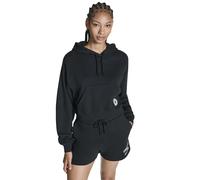 Converse Chuck Taylor All Star Cropped Hoodie Felpa Con Cappuccio da Donna in Nero, Taglia One Size Black