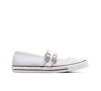 Converse Slip da donna Chuck Taylor All Star Dainty Mary Jane, Bianco/Garza/Bianco, 5 US