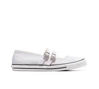 Converse Chuck Taylor All Star Dainty Mary Jane Scarpa Low Top, Cotone da Donna in Bianco, Taglia 41 Bianco/Egret/Bianco