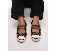 Converse - Chuck Taylor All Star Dainty - Scarpe Mary Jane con stampa leopardata-Marrone 38