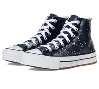 Converse Chuck Taylor All Star Eva Lift Glitter Platform (Big Kid) Scarpe da ginnastica per bambini Unisex, Marino Bianco Garzetta, 22.2 cm
