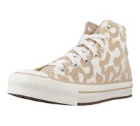 Converse Chuck Taylor all Star Eva Lift Leopard (Big Kid), Piattaforma, Garzetta Bianca/Cava Calda/Airone Bianco, 37 EU