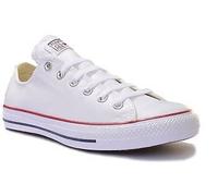 Converse Chuck Taylor All Star In Pelle Ox Trainer Da Donna In Bianco UK 3 - 13