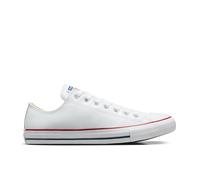 Converse Chuck Taylor All Star Leather Scarpa Low Top, Pelle in Bianco, Taglia 44 Bianco
