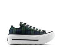 Converse Chuck Taylor All Star Lift Double Stack Platform Plaid Scarpa Low Top da Donna in Indigo, Taglia One Size Navy/Black/Branch Out
