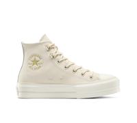 Converse Chuck Taylor All Star Lift Platform Glam Leather Scarpa High Top, Pelle da Donna in Marrone, Taglia One Size Light Dune/Light Dune/Egret