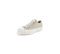 Converse Chuck Taylor All Star Lift Platform - Sneaker da donna in materiale testurizzato, Eccesso pallido/Garzetta bianca, 8