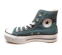Converse Scarpe Donna – Chuck Taylor All Star Lift Platform A12596C, Tela Verde, Taglia 38