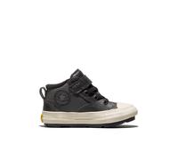 Converse Chuck Taylor All Star Malden Street Boot Scarpa Mid Top, Pelle da Bambini in Grigio, Taglia One Size Dark Matter/Total Eclipse