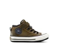 Converse Chuck Taylor All Star Malden Street Boot Scarpa Mid Top, Pelle da Bambini in Verde, Taglia One Size Surplus Olive/Vintage White