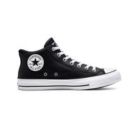 Converse Chuck Taylor All Star Malden Street Faux Leather Scarpa Mid Top, Poliestere da Uomo in Nero, Taglia 44 Nero/Bianco/Nero
