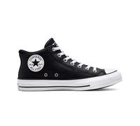 Converse Chuck Taylor All Star Malden Street Faux Leather Scarpa Mid Top, Poliestere da Uomo in Nero, Taglia 46.5 Nero/Bianco/Nero