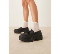 Converse - Chuck Taylor All Star - Mocassini neri con plateau-Nero 41.5
