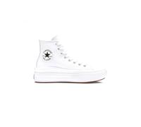 Converse - Chuck Taylor All Star Move Hi - Sneakers alte in pelle bianche-Bianco 40