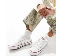Converse - Chuck Taylor All Star Ox - Sneakers bianche a pianta larga-Bianco 44.5