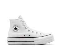 Converse Chuck Taylor All Star Platform Scarpa High Top, Cotone da Donna in Bianco, Taglia 39.5 Bianco/Nero/Bianco