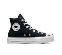 Converse Chuck Taylor All Star Platform Scarpa High Top, Cotone da Donna in Nero, Taglia 44 Nero/Bianco/Bianco