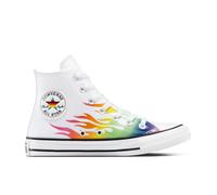 Converse Chuck Taylor All Star Pride Scarpa High Top, Cotone in Bianco, Taglia One Size Bianco/Fucsia caos