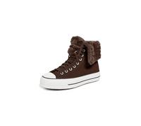 Converse Chuck Taylor All Star - Scarpe da ginnastica da donna con plateau, Totalmente fudged/Airone, 8