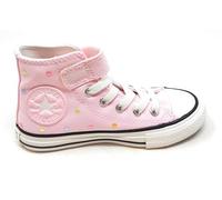 Converse Chuck Taylor all Star,Sneaker Alta in Tela,Rosa con Pois Colorati,Modello Scarpa Bambina A10701C (Rosa, Sistema Taglie Calzature EU, Bambino Piccolo (2-5 Anni), Numero, Media, 28)