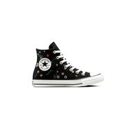 Converse - Chuck Taylor All Star - Sneakers nere ricamate a fiori-Nero 44.5