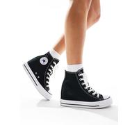 Converse - Chuck Taylor All Star Wedge - Sneakers nere con zeppa-Nero 38