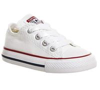 Converse Chuck Taylor C/T A/S Ox Canvas, Pantofole Unisex Bambini E Ragazzi, Optical White, 18 EU