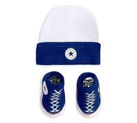 Converse Chuck Taylor Infant Hat And Booties Set (Blue(LC0005-024)/White, 6-12 Months)
