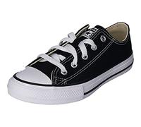 Converse Chuck Taylor All Star Classic Scarpa Low Top, Cotone da Bambini in Nero, Taglia 31.5 Nero