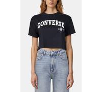 Converse Collegiate Cropped T-shirt Black Taglia: S | Maglie Sportivi Outlet | Donna | Nero