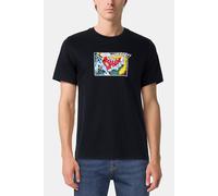 Converse T-Shirt da Uomo Comic Nera Taglia S Codice 10025978-A01 Nero