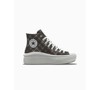 Converse Custom Chuck Taylor All Star Move Platform By You Scarpa High Top, Cotone da Donna in Grigio, Taglia One Size charcoal