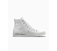 Converse Custom Chuck Taylor All Star Wedding By You Scarpa High Top in Bianco, Taglia One Size white lace