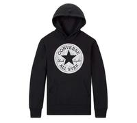 Converse Felpa con Cappuccio Unisex Chuck Patch, Nero, L, Nero, L