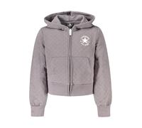 Converse Felpa Con Zip Bambina Grigio
