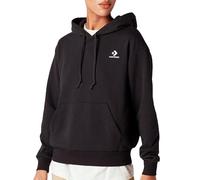 Converse Felpa con zip nera da donna Embroidered