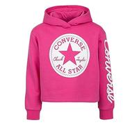 Converse Felpa da Ragazza con Cappuccio Chuck Patch Cropped Rosa Taglia 10-12 A Codice 469889-A3J