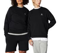 Converse Felpa Girocollo Go-To Embroidered Star Chevron Nero Taglia M Codice 10024510-A01