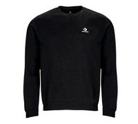 Converse Felpa GO-TO EMBROIDERED STAR CHEVRON FLEECE CREW SWEATSHIRT in Nero EU XXS
