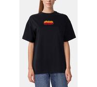 Converse Flaming Logo Oversized T-shirt Black Taglia: S | Maglie Sportivi Outlet | Donna | Nero