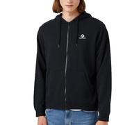 Converse Giacca da uomo Classic con cerniera nera, Nero , XS
