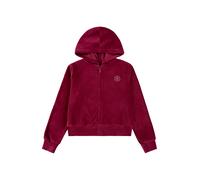 Converse Kids Cnvg Ribbed Velour Full Zip Sweatshirt Rosso 12-13 Years Bambina